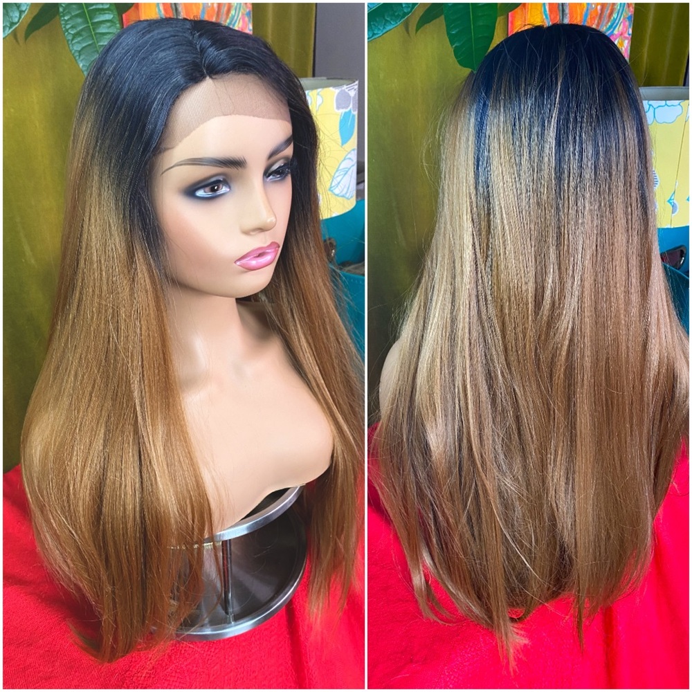 Yaki auburn gold  ombré lace front